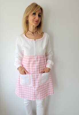 Bata Carlota Manga Larga Rosa